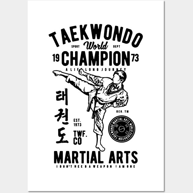 Taekwondo World Champion Wall Art by JakeRhodes